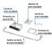 Juego de 5 accesorios para baño, acero inoxidable, BASIC