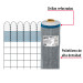 Rollo de 30 m x 1.5 m de malla mosquitera plástica gris
