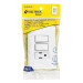 Placa armada con contacto y 2 interruptores sencillos, BASIC