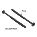 100 pijas 10 x 3-1/2"cabeza plana phillips multiusos
