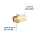 Adaptador macho de CPVC 1-1/4" con inserto de latón, FOSET