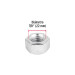 Bolsa con 8 tuercas 7/8" hexagonales de acero galvanizado