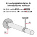 Tubo redondo de 3.0 m en aluminio para closet, HERMEX