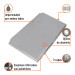 Lona de polietileno reforzada 3 x 6 m, gris, 180g/m2, TRUPER