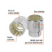 Dado de 1-5/8", 12 puntas, cuadro 3/4", TRUPER