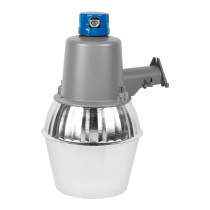 Luminario suburbano con foco LED 40W 6500K y sensor de luz