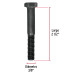 Bolsa con 50 tornillos 3/8" x 2-1/2" acero grado 5, FIERO