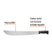 Machete estándar 18" cacha negra inyectada, en bolsa, TRUPER