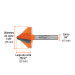 Broca para router, corte en "V", 1-1/8", TRUPER