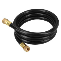 Manguera para gas, PVC negra, 3/8" flare, 1.5 m, FOSET