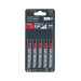 Blíster con 5 seguetas 12 DPP zanco "U" corte recto metal