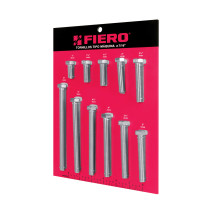 Exhibidor FIERO con tornillos tipo máquina, 7/16"