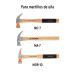 Mango para martillos de uña MO-7, MA-7 y MOR-10, 12", TRUPER