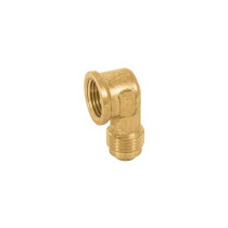Codo para estufa a 90° de latón de 3/8 x 3/8", FOSET
