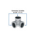 Codo rincón acero galvanizado de 3/4", FOSET
