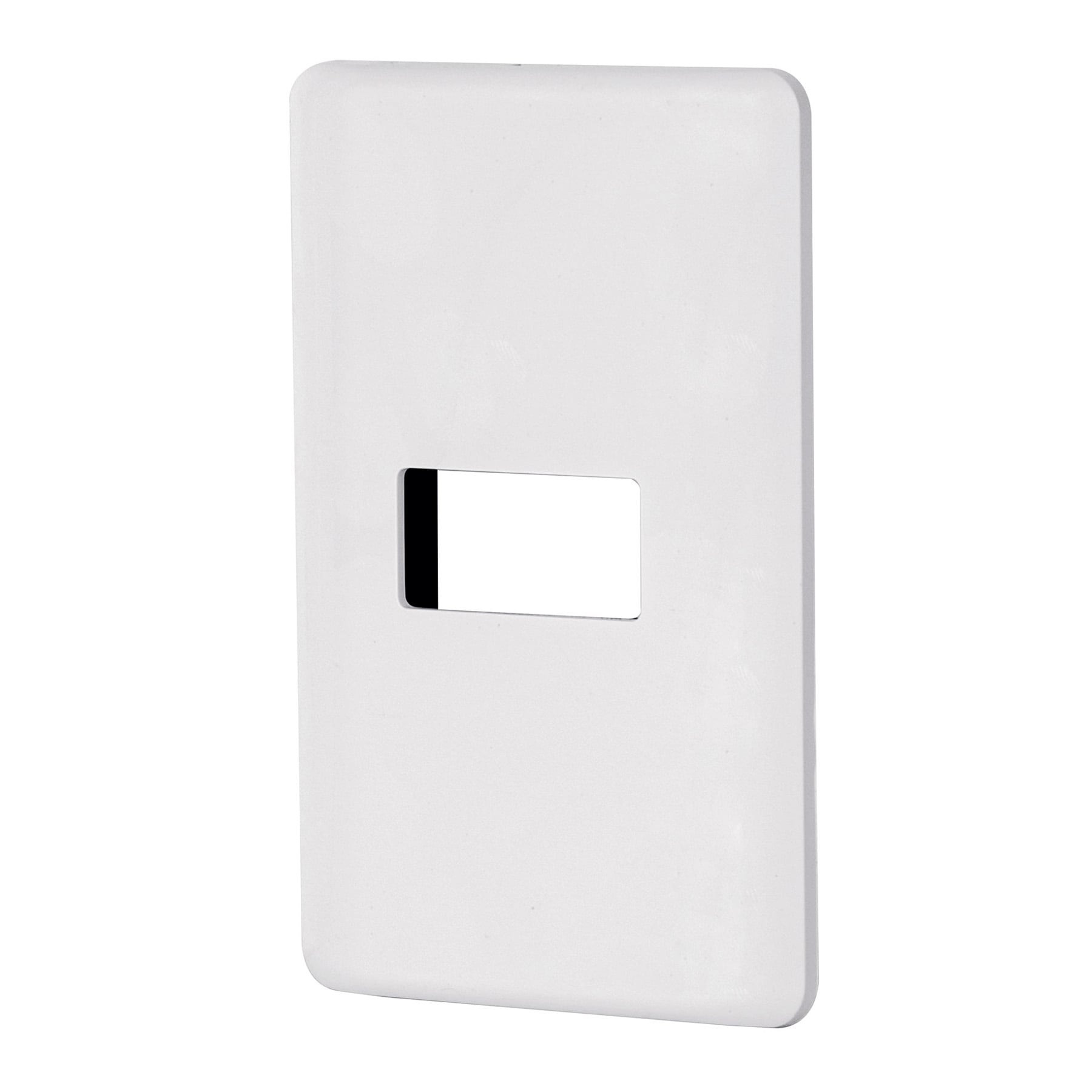 Placa 1 módulo de ABS, blanca, VOLTECK BASIC