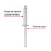Bolsa con 50 remaches 3/16" x 5/8" de aluminio, ala 3/8"