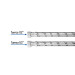 Manguera para boiler, acero inox. 1/2"H x 1/2"H, 120 cm