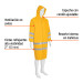 Gabardina impermeable doble capa con reflejante, CH, TRUPER