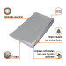 Lona de polietileno reforzada 6 x 6 m, gris, 180g/m2, TRUPER