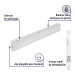 Lámpara de emergencia de 120 Leds 1000 lm recargable VOLTECK
