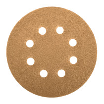Paquete con 5 discos de lija 5" grano 100, 8 perforaciones