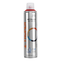 Pintura en aerosol, rojo metálico, bote esbelto, 400 ml