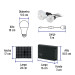 Sistema de iluminación Solar 6 W con 3 lámparas LED, VOLTECK