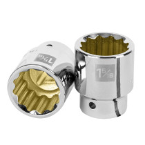 Dado de 1-5/16", 12 puntas, cuadro 3/4", TRUPER