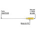 Desarmador cabinet 1/8 x 8" mango de PVC, PRETUL