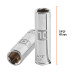 Dado largo de 10 mm, 6 puntas, cuadro 1/4", TRUPER