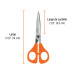 Tijera 6-1/2" para oficina, de acero inoxidable, TRUPER