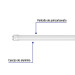 Tubo LED T8 18W G13, 6500K blanca fría, opalino, VOLTECK