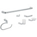 Juego de 6 accesorios para baño acabado cromo, RIVIERA