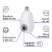 Cámara de seguridad WiFi robotizada, interior, socket, 4 MP