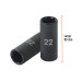 Dado largo impacto de 22 mm, 6 puntas, cuadro 1/2", TRUPER