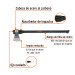Hacha labor entera 3 lb, mango de fibra de vidrio 36",TRUPER