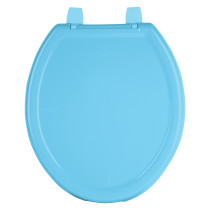 Asiento redondo ligero para WC, abierto, azul, BASIC