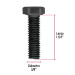 Bolsa con 40 tornillos 3/8" x 1-1/4" acero grado 5, FIERO