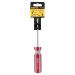 Desarmador plano 3/16 x 4" mango de PVC, PRETUL