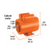 Motor eléctrico monofásico de 1 HP, baja velocidad, TRUPER