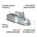 Acoplador para remolque, para bola de 2", TRUPER
