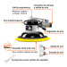Lijadora orbital neumática industrial 6", TRUPER