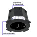 Bote integral de 12 cm, aro interno de 11 cm, VOLTECK
