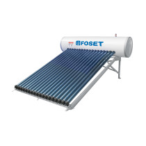 Calentador solar HeatPipe, 18 tubos, 200L, 5 personas, FOSET