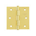 Bisagra cuadrada 3", latonado, cabeza plana, HERMEX BASIC