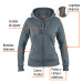 Sudadera gris para dama, talla M, TRUPER