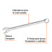 Llave combinada extralarga 13 mm x 202 mm de largo, EXPERT