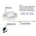 Tira LED 40 W para interior y exterior, 5 m, RGB, VOLTECK