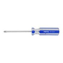 Desarmador de cruz 1/4 x 4" mango de PVC, PRETUL